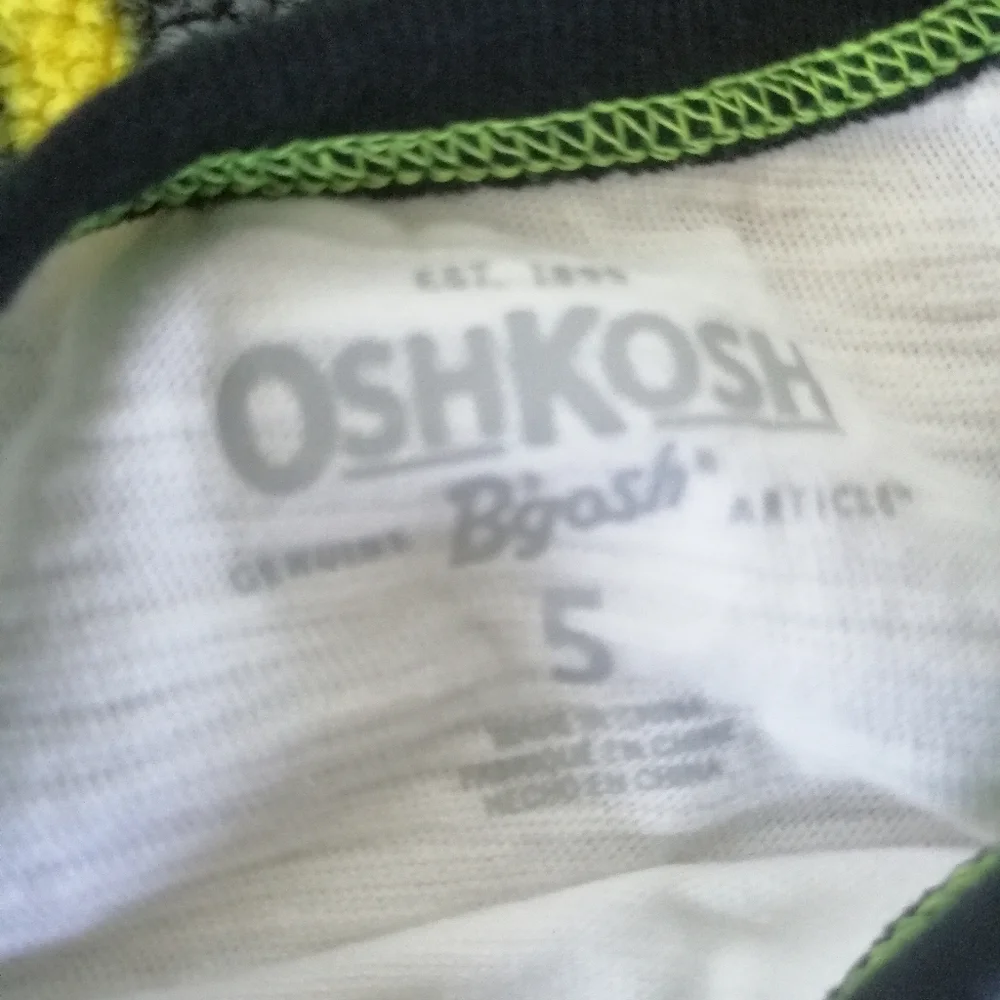 NWT OshKosh Football Raglan Style Longsleeve